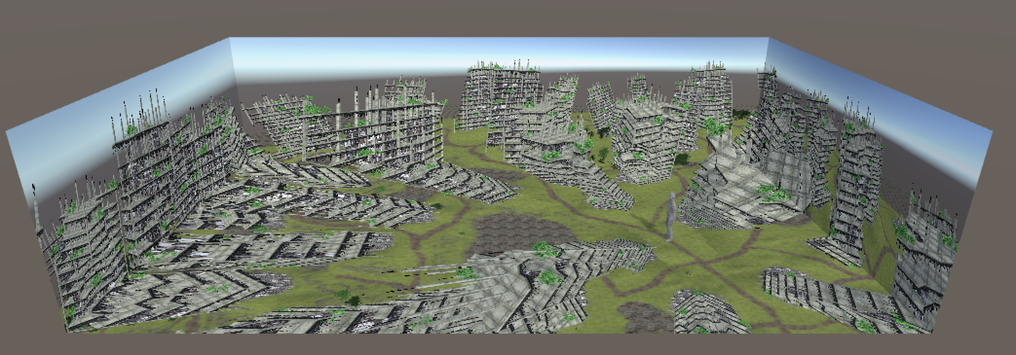 Room simulation (overhead view)